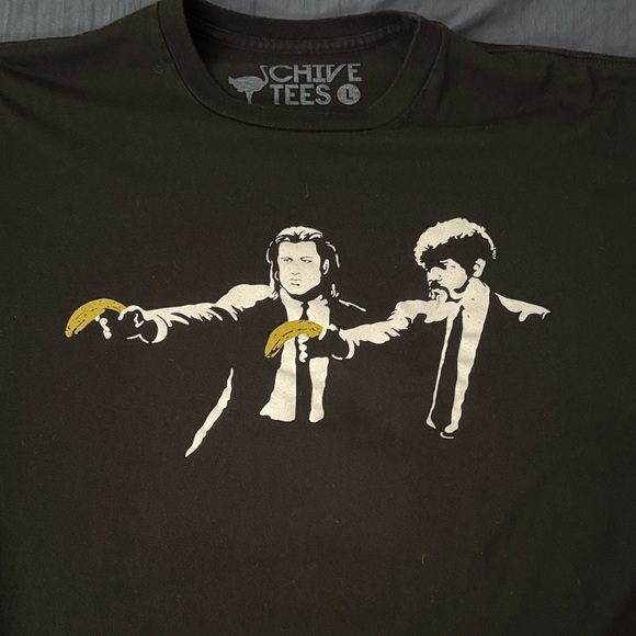 Chive Tees Black Graphic T-Shirt - Picture 1 of 5